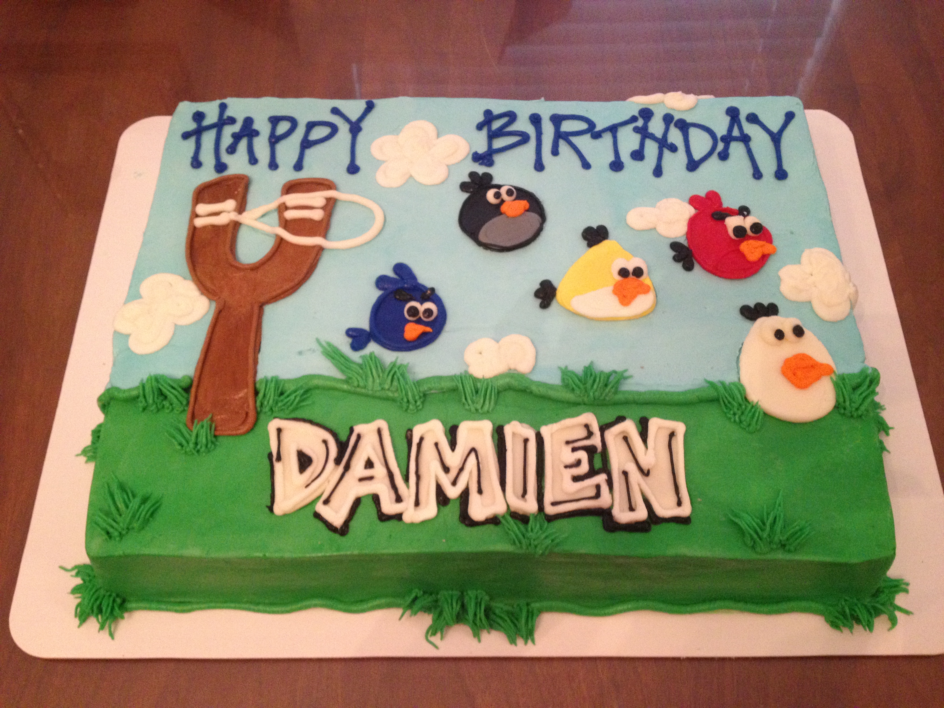 Angry Birds Sheet Cake