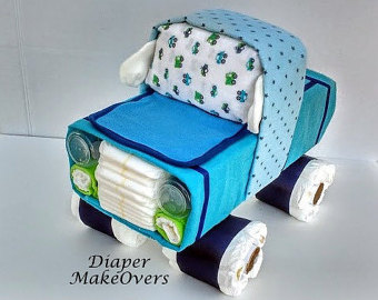 Baby Boy Shower Cake for Trucks