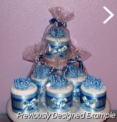 Baby Boy Shower Cake Table Decoration