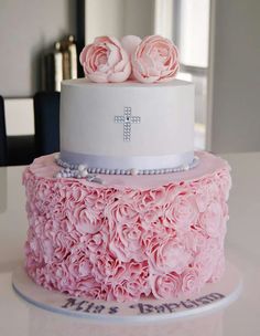 Baby Girl Christening Cake Ideas