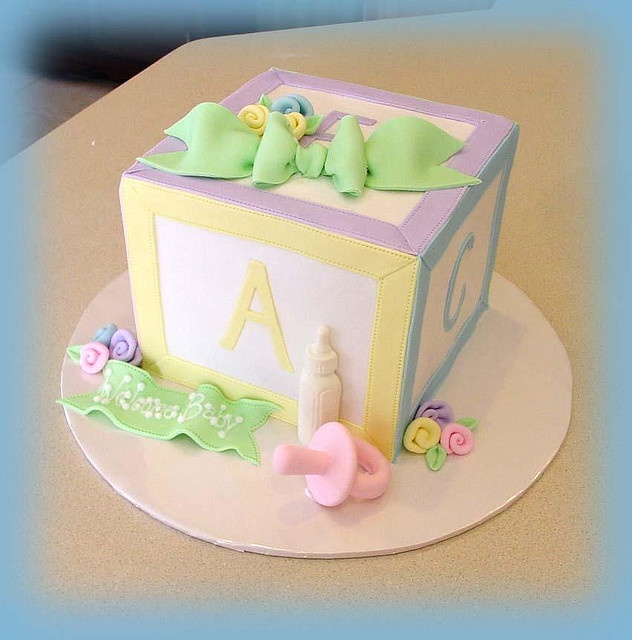 Baby Shower Cake Blocks