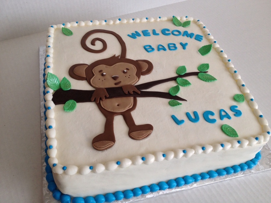 Baby Shower Cakes with Frosting