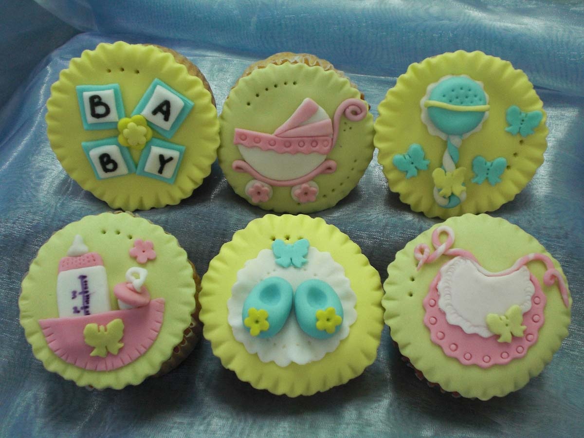 Baby Shower Cupcake Decorations