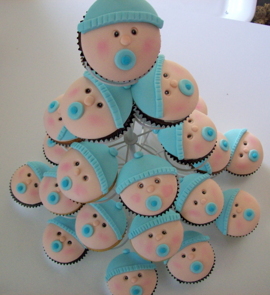 8 Photos of Large Pics Of Baby Shower Cupcakes