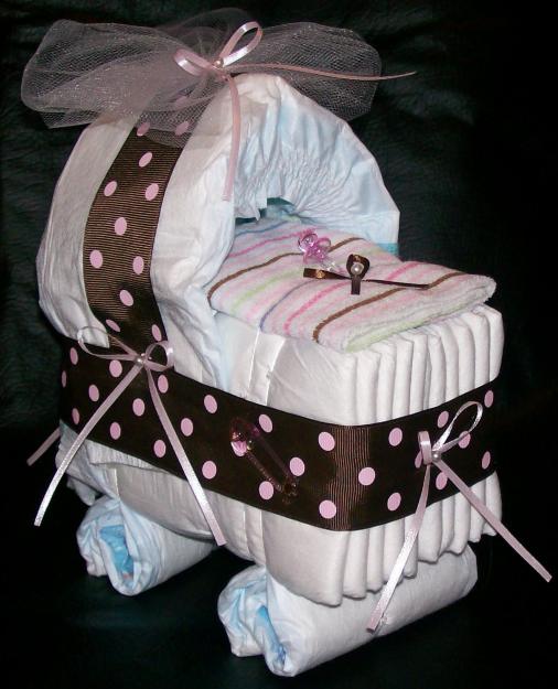 Baby Shower Diaper Carriage