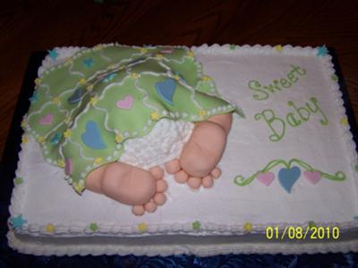 Baby Shower Sheet Cake