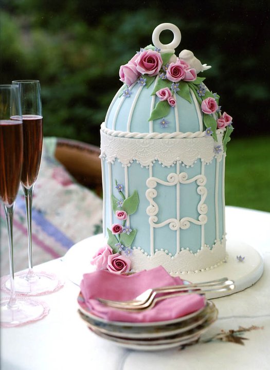 Bird Cage Birthday Cake