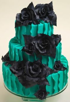 Black Gothic Birthday Cake