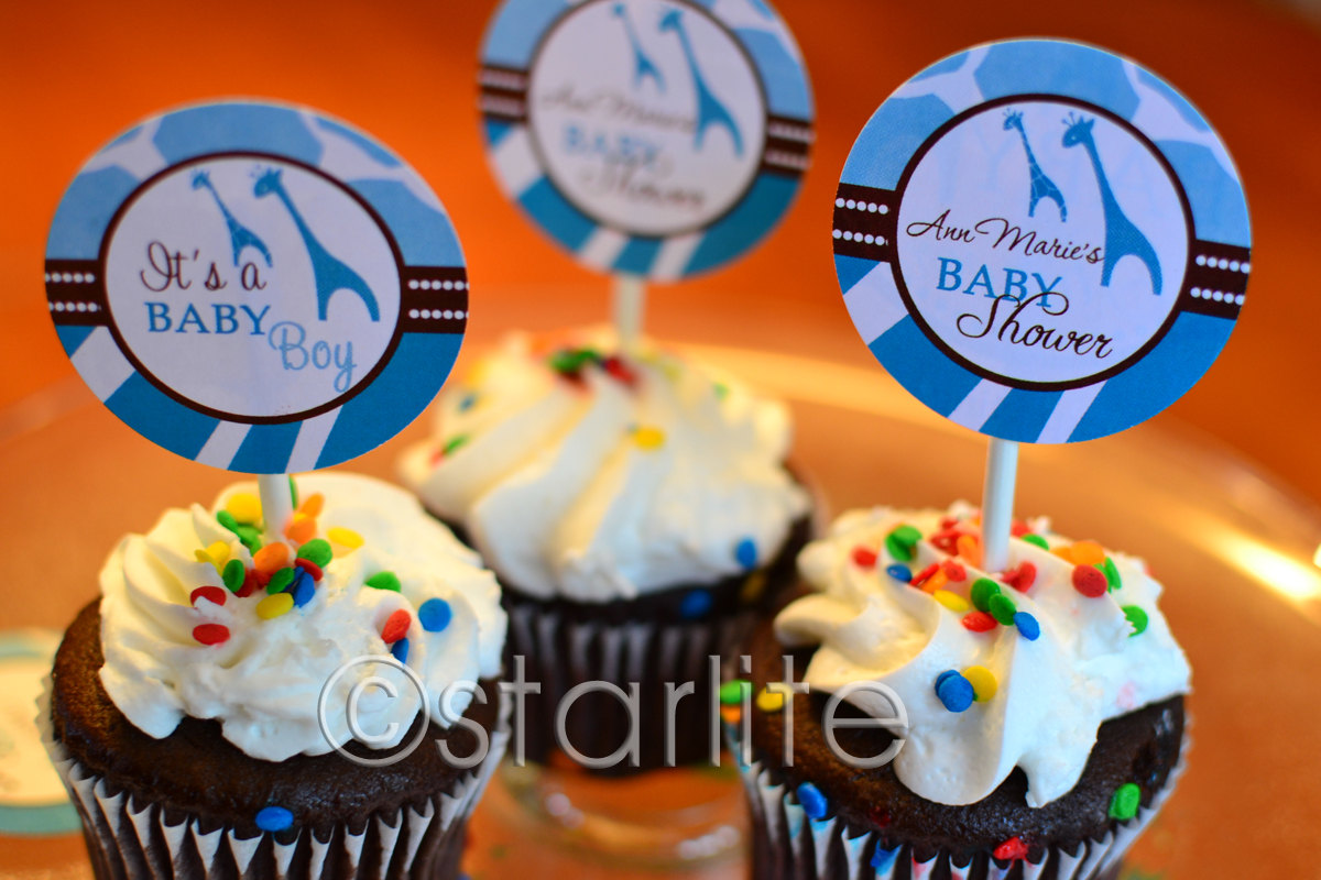 5 Photos of Wild Safari Baby Shower Cupcakes