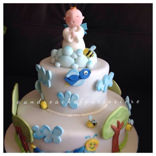 Boy Angel Baptism Cake