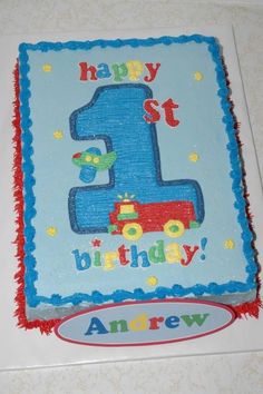 Boys First Birthday Sheet Cake Ideas