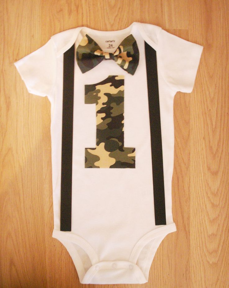 Camo 1st Birthday Outfit