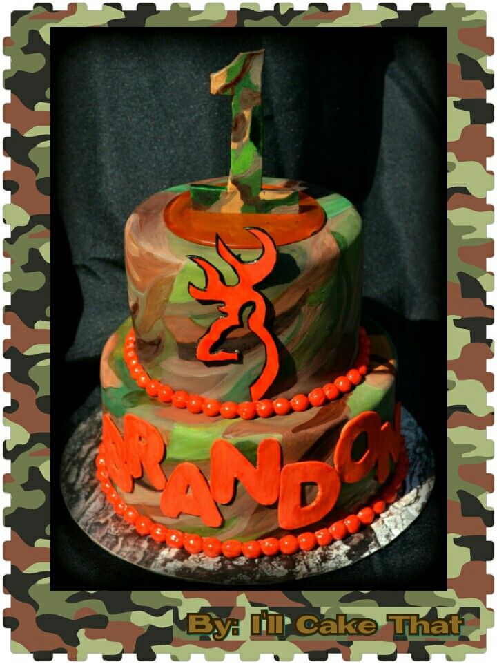 12 Photos of Camo Baby Boys First Birthday Cakes