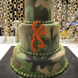 Camo Wedding Cake