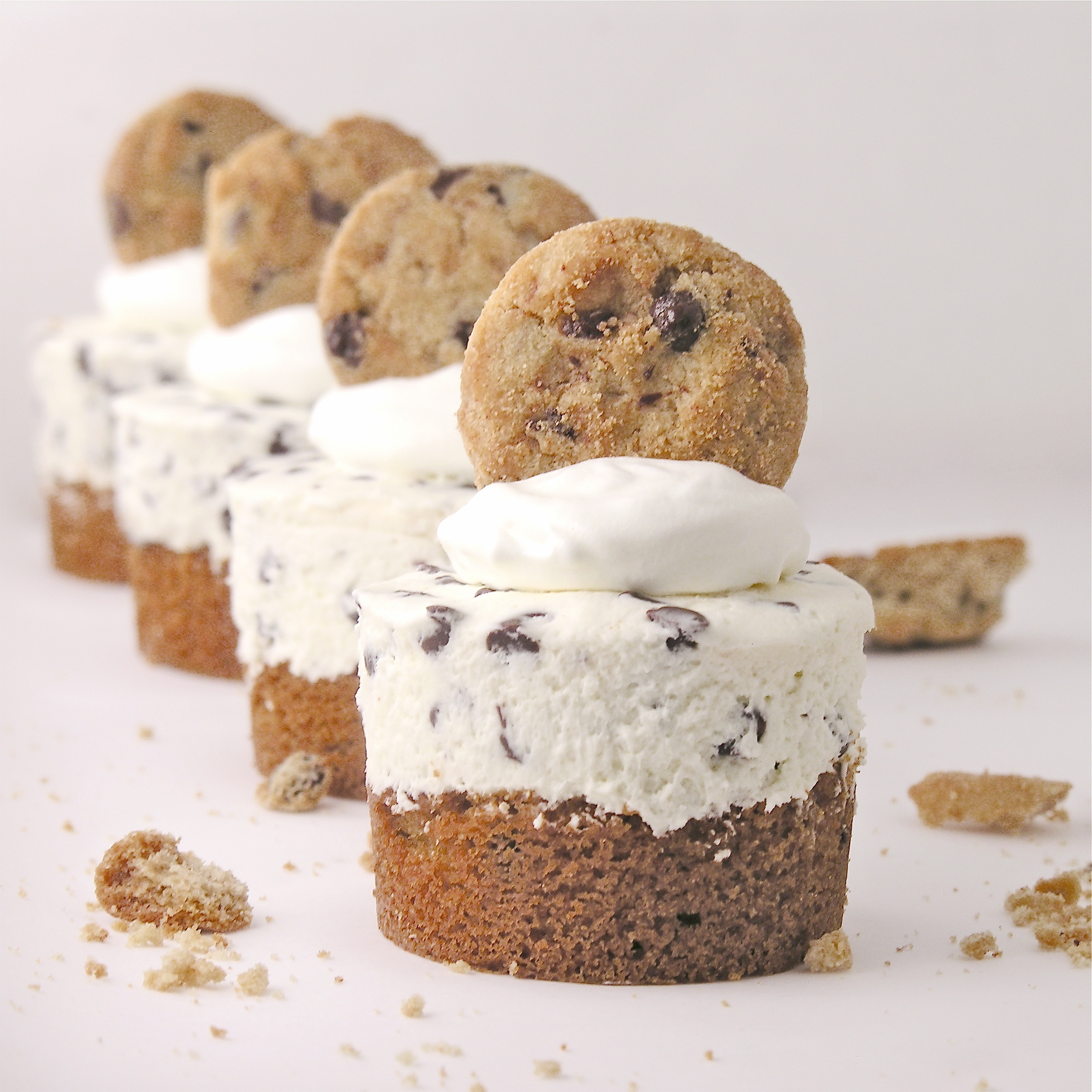 Chocolate Chip Cookie Mini Cheesecakes