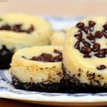 Chocolate Chip Mini Cheesecakes