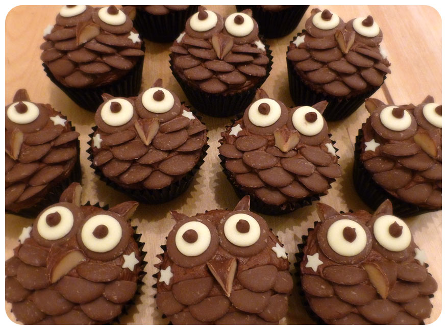 Chocolate Owl Cupcakes