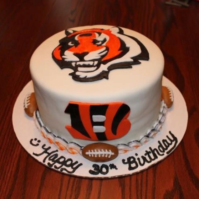 Cincinnati Bengals Birthday Cake