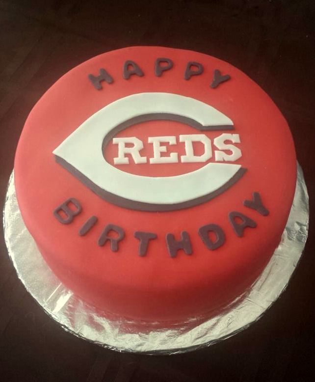 Cincinnati Red Birthday Cake