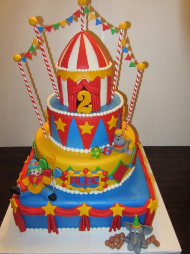 Circus Birthday Cake