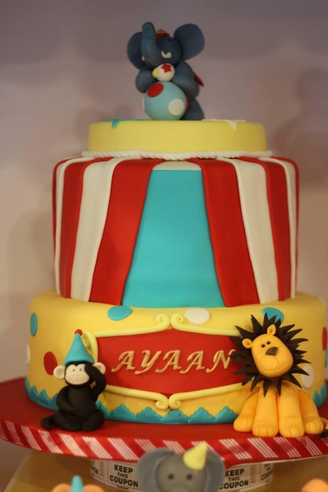 10 Photos of Boys First Birthday Circus Cakes