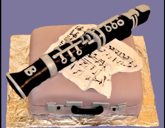 Clarinet Birthday Cake