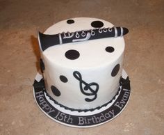 Clarinet Birthday Cake