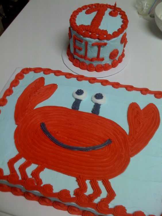 Crab Birthday Cake