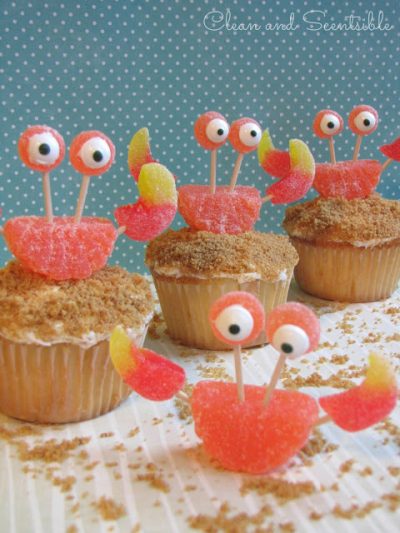 Crab Cupcakes for Kids