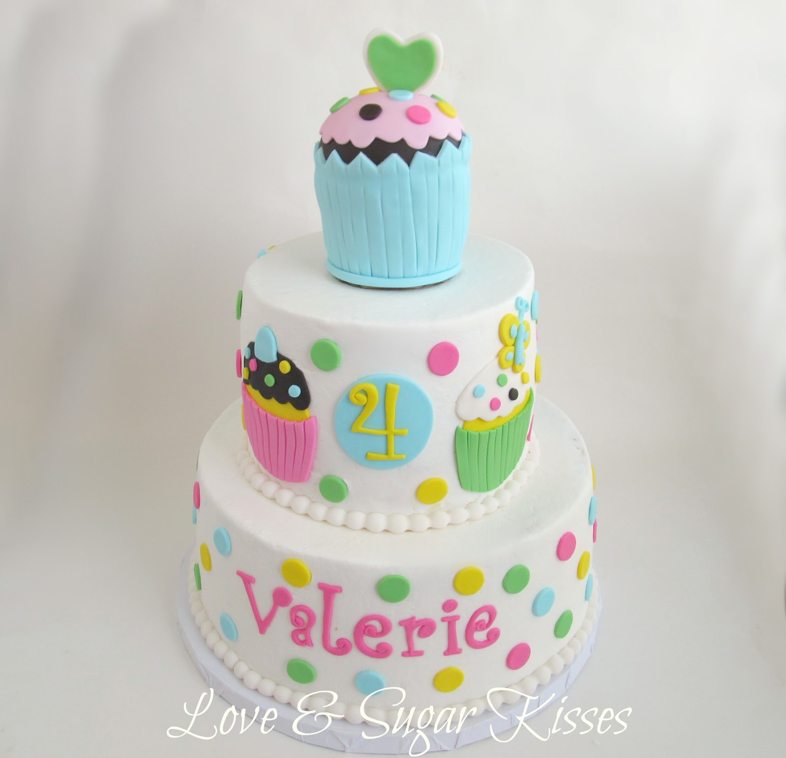 Cupcake Themed Birthday Cake