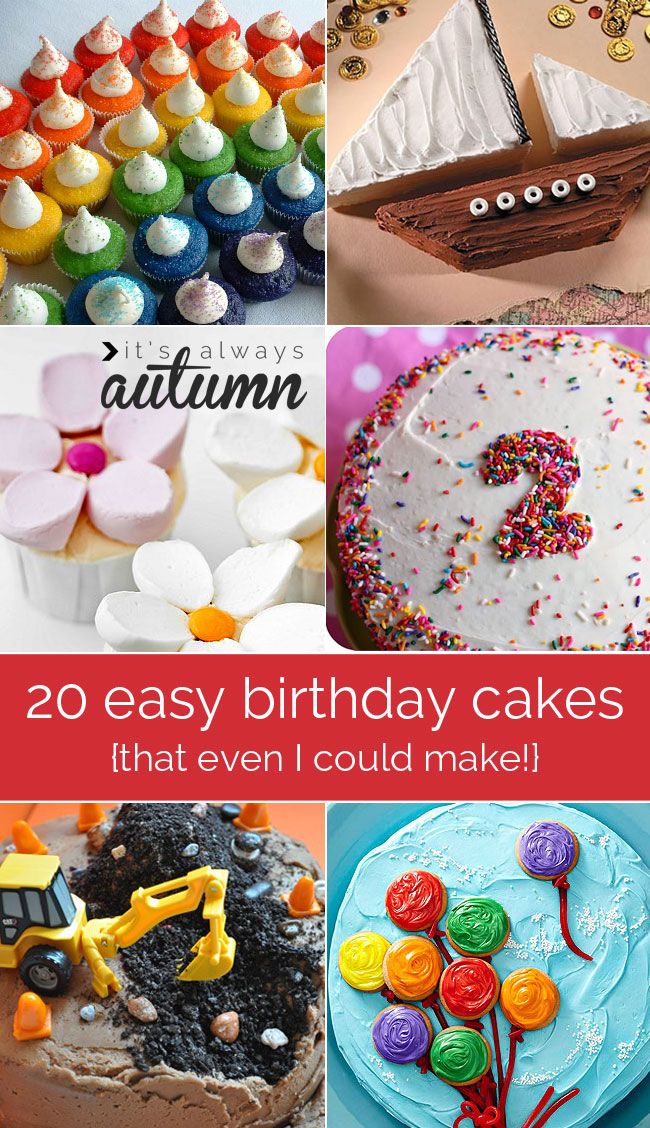 Easy to Decorate Birthday Cake