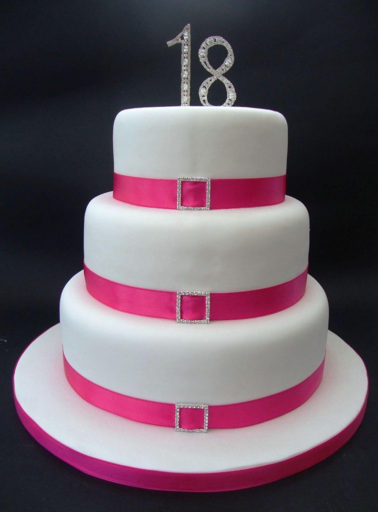 Elegant 18th Birthday Cakes for Girls