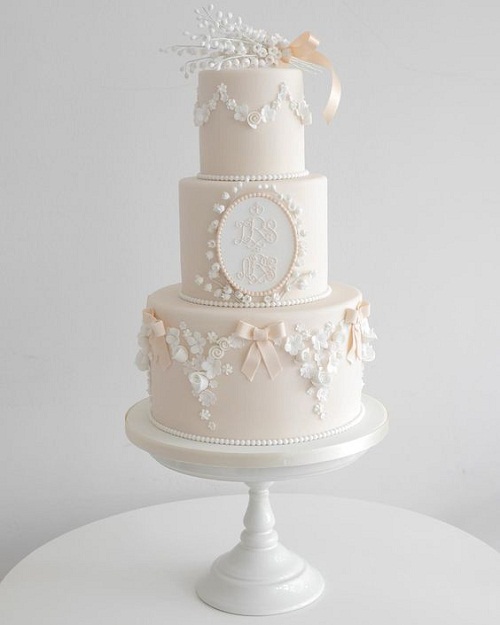 Elegant Baptism Cakes for Girls