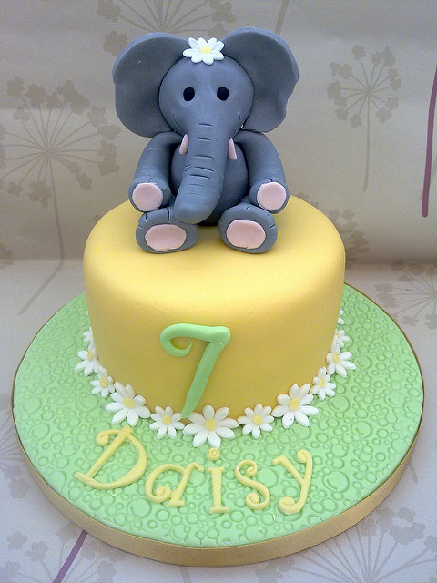 Elephant Birthday Cake