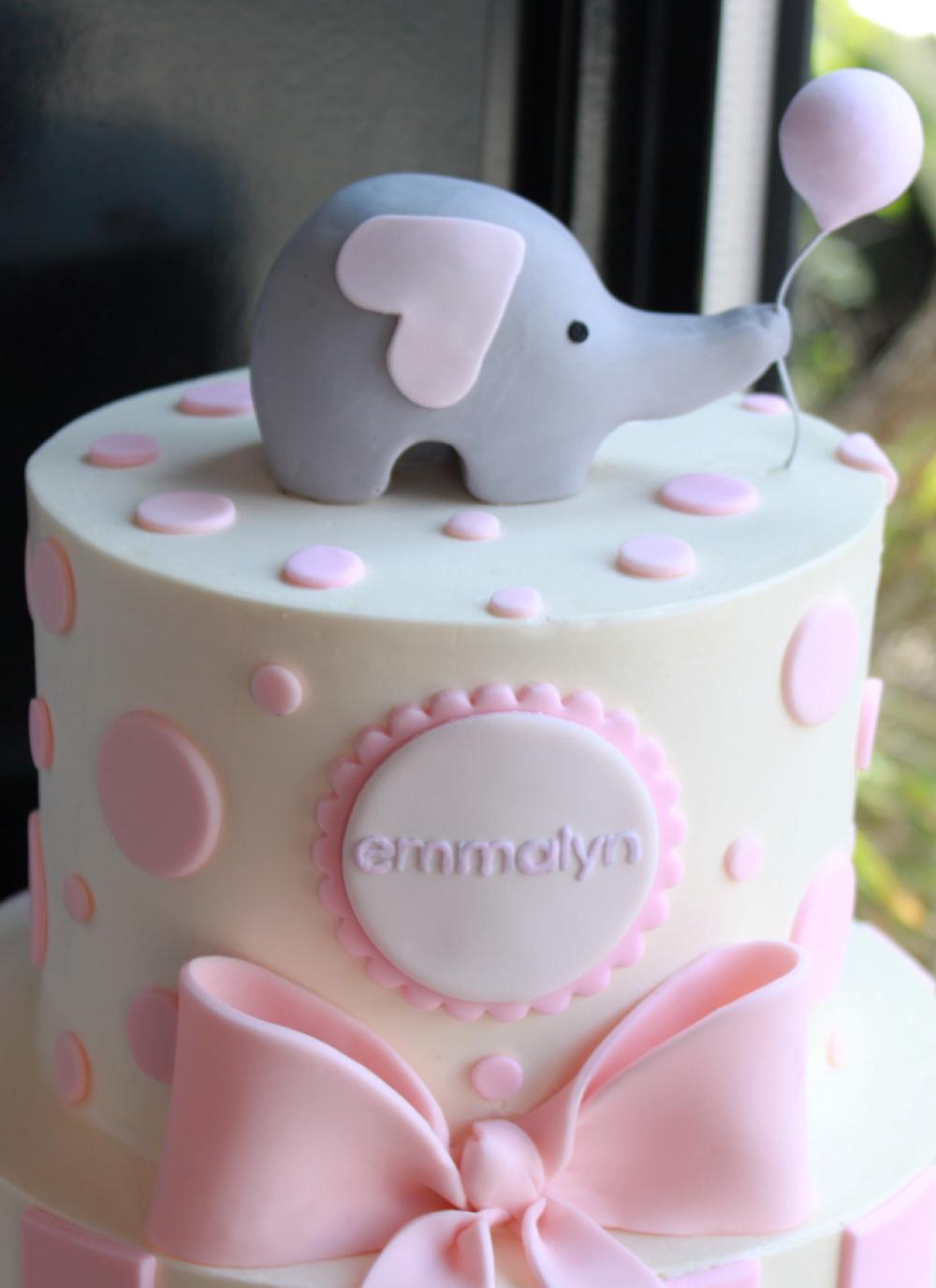 Elephant First Birthday Cake