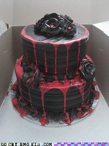 Emo Gothic Birthday Cake