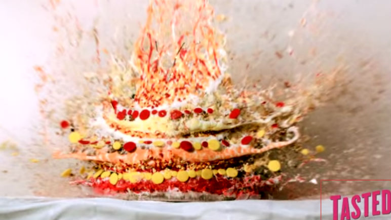 Exploding Birthday Cake