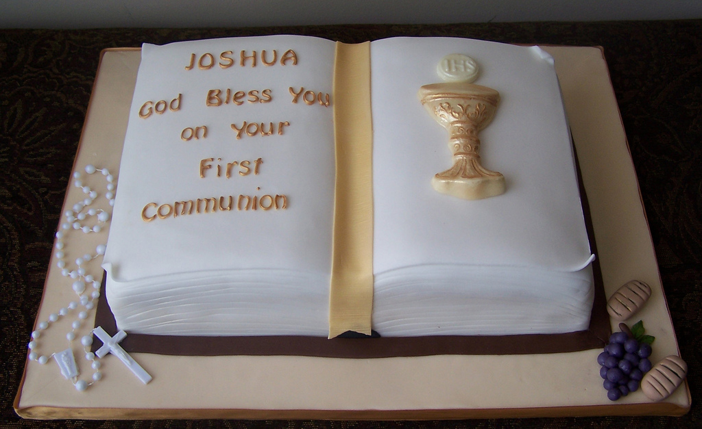 First Communion Bible Cake