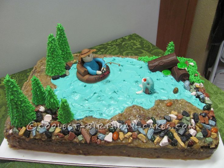 Fishing Birthday Cake Idea