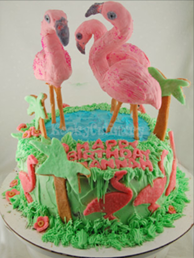 8 Photos of Linda With Flamingos For Birthday Cakes