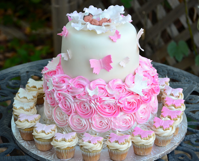 Floral Baby Shower Cake