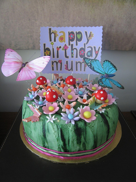 Flower Garden Birthday Cake