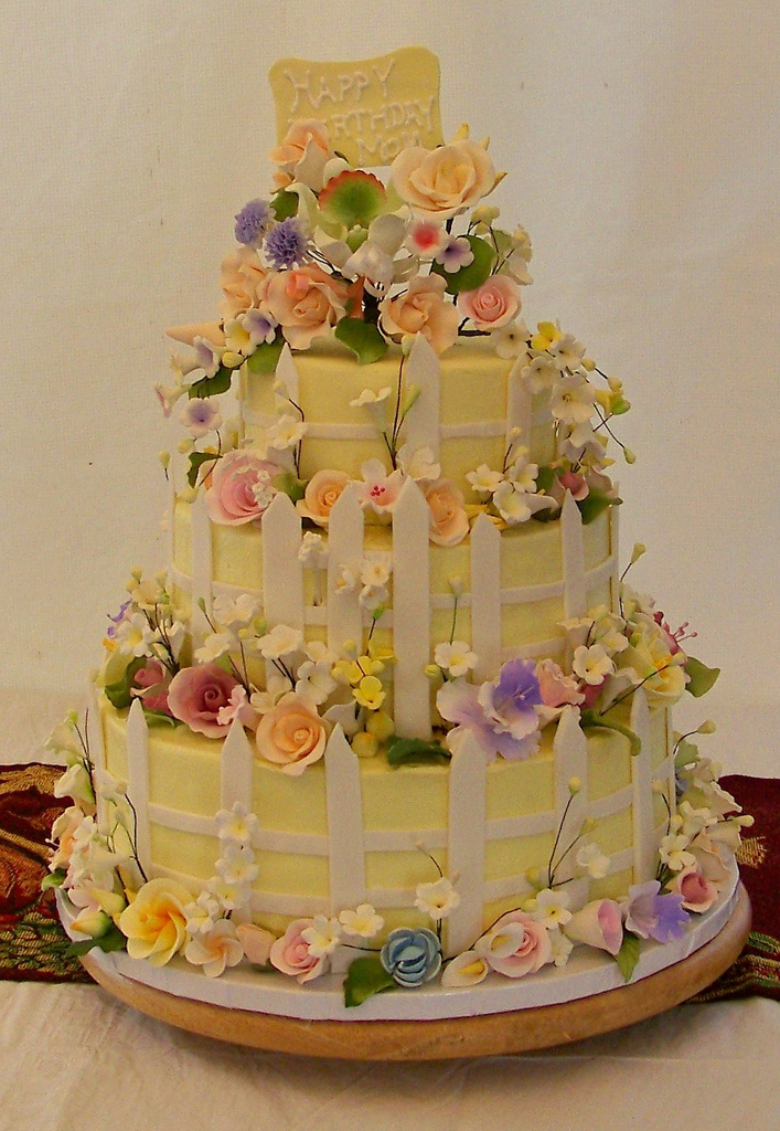 Flower Garden Birthday Cake