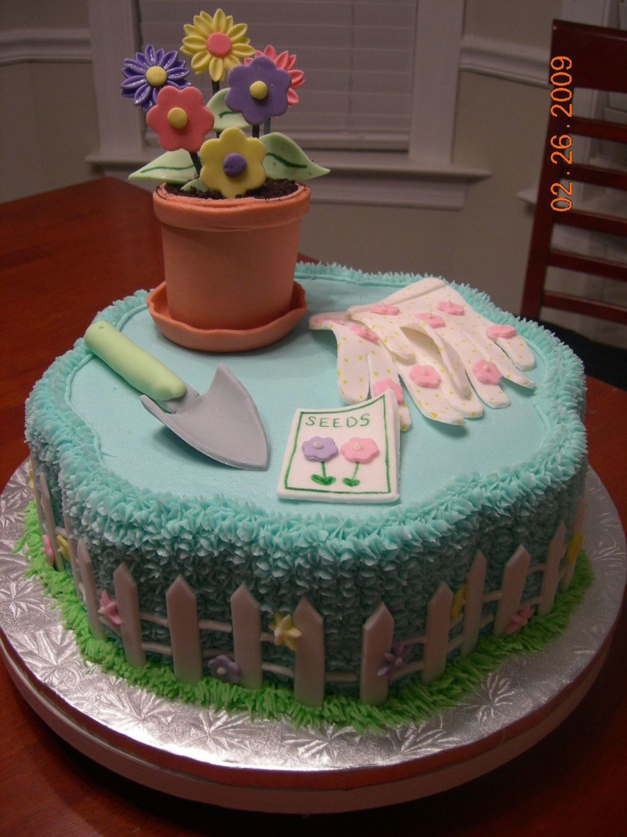 Flower Garden Cake Decorations