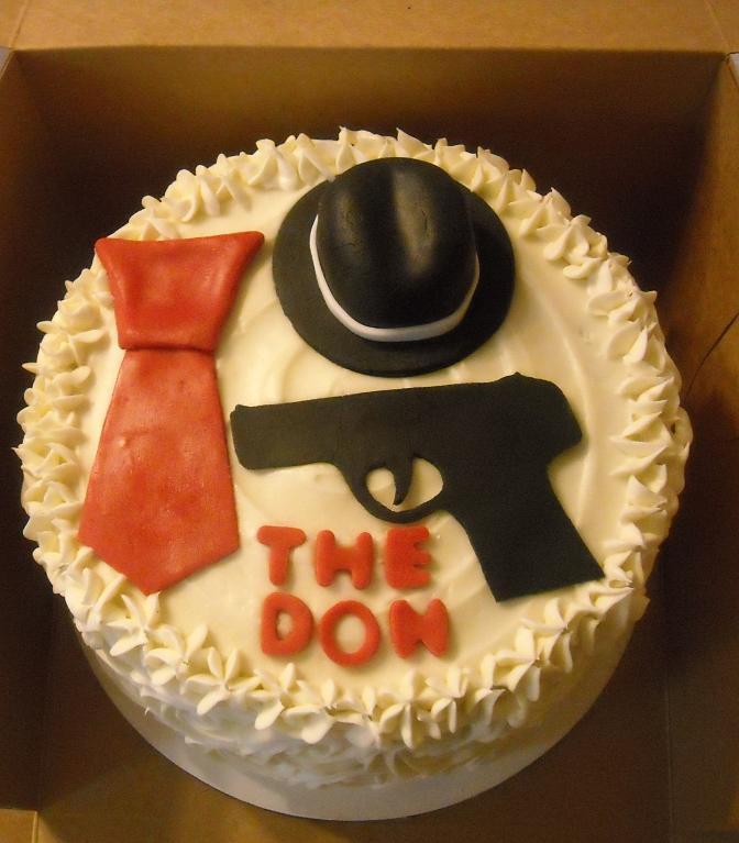 Gangster Happy Birthday Cake