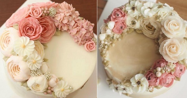 Garden Flowers Cake Buttercream