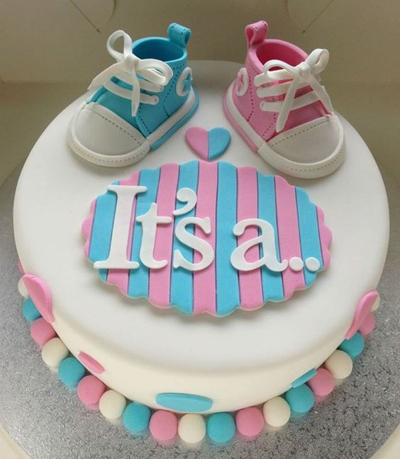 13 Photos of Gender Reveal Baby Shower Cakes