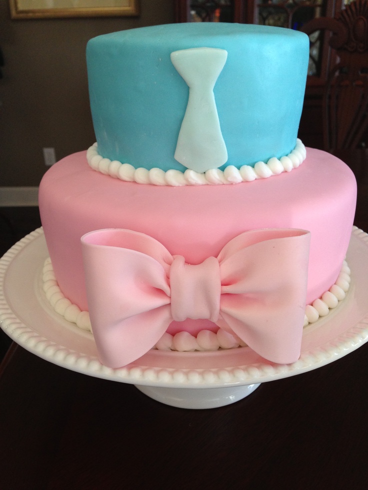 Gender Reveal Baby Shower Cake