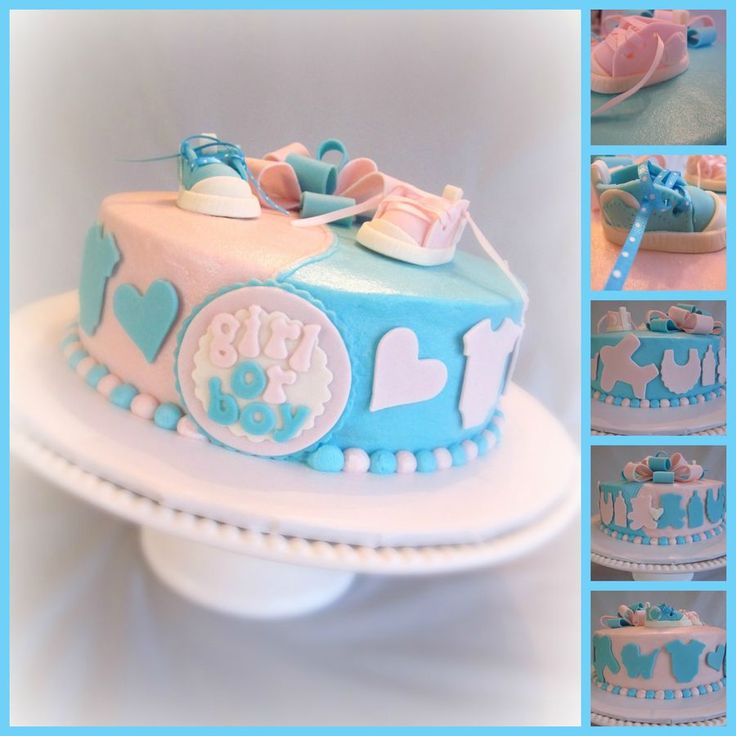 Gender Reveal Baby Shower Cake