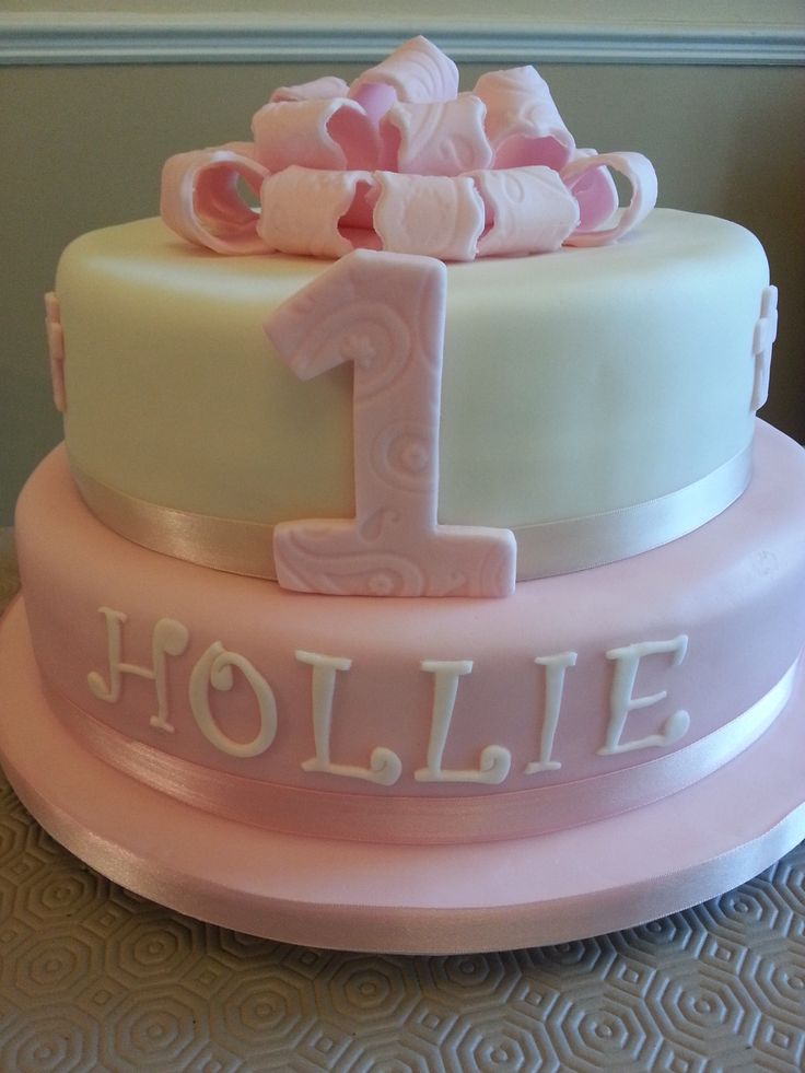 Girls 1st Birthday Cake